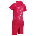 Fusion Pink - Close up - Regatta Childrens-Kids Peppa Pig Mermaid Wetsuit