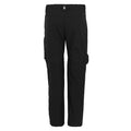 Black - Back - Regatta Childrens-Kids Highton Stretch Zip-Off Walking Trousers