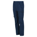 Blue Wing - Side - Regatta Childrens-Kids Highton Stretch Zip-Off Walking Trousers
