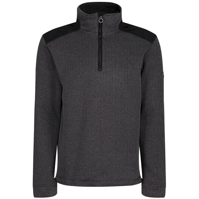 Black - Front - Regatta Professional Mens Half Zip Fleece Top
