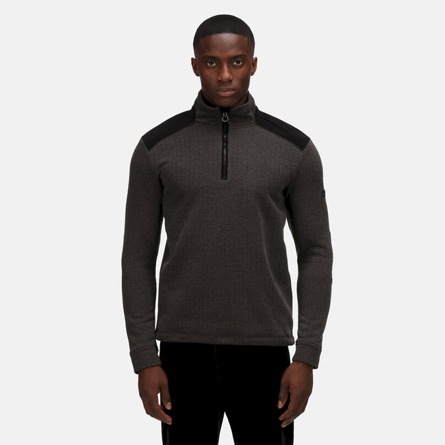 Black - Back - Regatta Professional Mens Half Zip Fleece Top