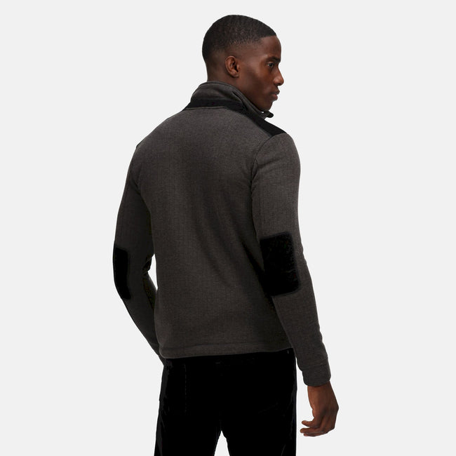 Black - Side - Regatta Professional Mens Half Zip Fleece Top