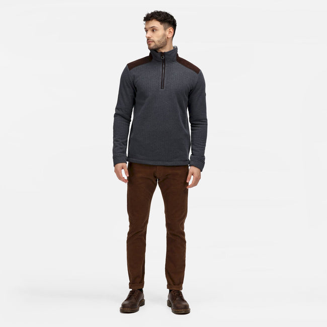 Navy - Back - Regatta Professional Mens Half Zip Fleece Top