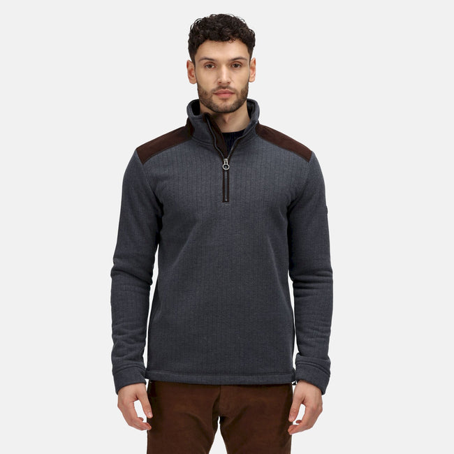 Navy - Side - Regatta Professional Mens Half Zip Fleece Top