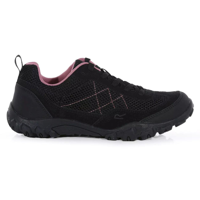 Black-Heather Rose - Back - Regatta Womens-Ladies Edgepoint Life Walking Shoes