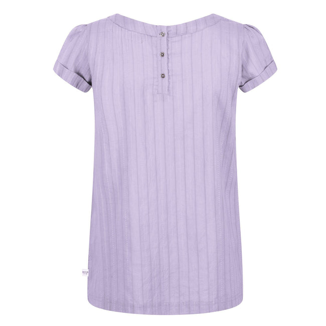 Pastel Lilac - Lifestyle - Regatta Womens-Ladies Jaelynn Dobby Cotton T-Shirt
