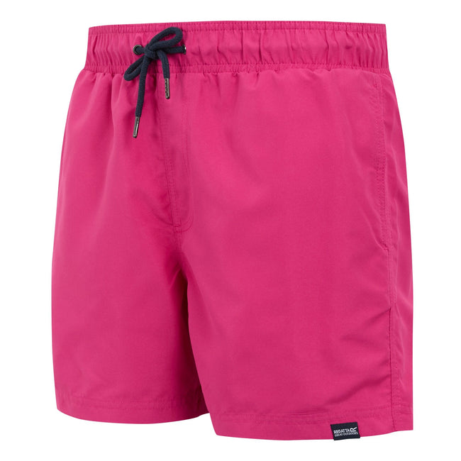 Pink Fusion-Navy - Side - Regatta Mens Mawson II Swim Shorts