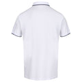 White - Back - Regatta Mens Tadeo Polo Shirt