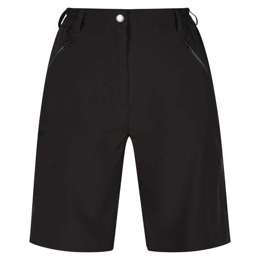 Black - Front - Regatta Womens-Ladies Xert Stretch Shorts
