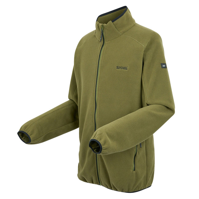 Nephrite Green - Side - Regatta Mens Hadfield Full Zip Fleece Jacket