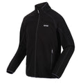 Black - Side - Regatta Mens Hadfield Full Zip Fleece Jacket