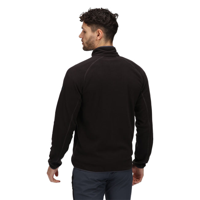 Black - Pack Shot - Regatta Mens Hadfield Full Zip Fleece Jacket
