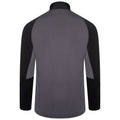 Ebony Grey - Lifestyle - Dare 2B Mens Fuser Core Stretch Half Zip Thermal Top