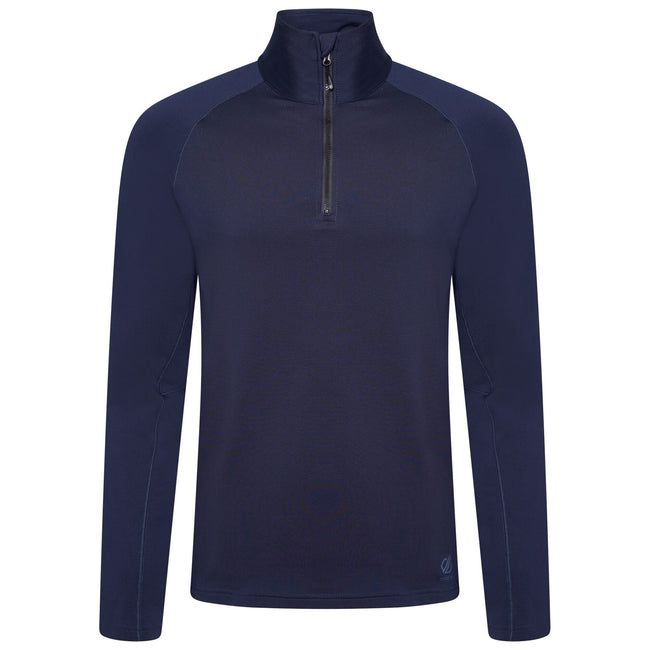Nightfall Navy - Front - Dare 2B Mens Fuser Core Stretch Half Zip Thermal Top