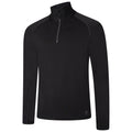 Black - Pack Shot - Dare 2B Mens Fuser Core Stretch Half Zip Thermal Top