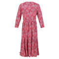 True Red - Close up - Regatta Womens-Ladies Briella Abstract Long-Sleeved Casual Dress