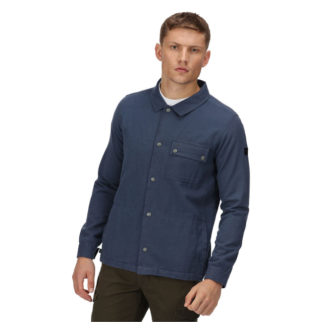 Dark Denim - Back - Regatta Mens Jayden Cargo Jacket