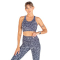 Black-White - Front - Dare 2B Womens-Ladies Mantra Dotted Recycled Sports Bra