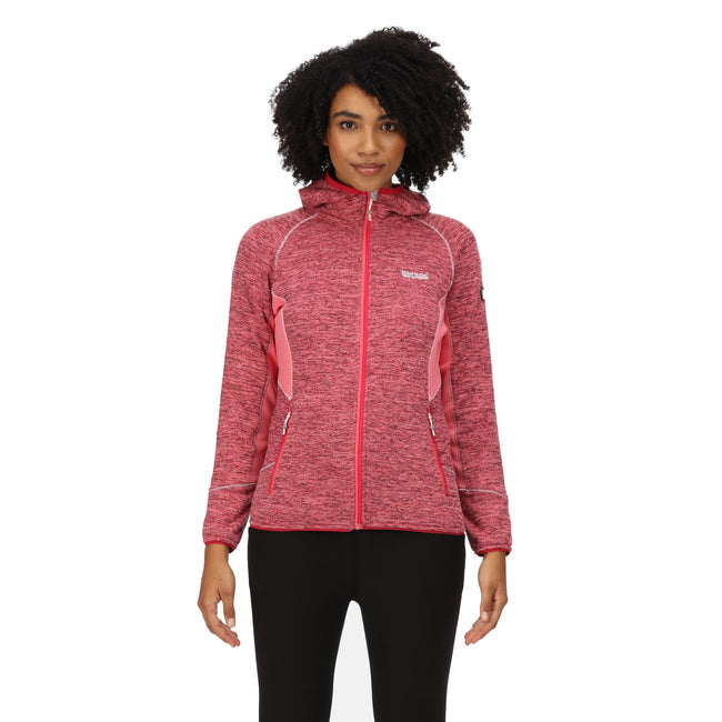 Tropical Pink-Rethink Pink - Side - Regatta Womens-Ladies Walbury III Full Zip Fleece Jacket