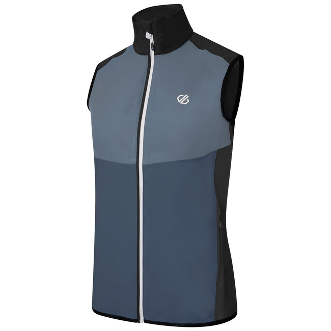 Orion Grey-Bluestone - Close up - Dare 2B Womens-Ladies Duplicity II Stretch Vest