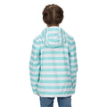 Aruba Blue - Back - Regatta Childrens-Kids Belladonna Stripe Waterproof Jacket