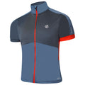 Stellar Blue-Orion Grey - Close up - Dare 2B Mens Protraction II Recycled Lightweight Jersey