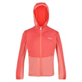 Neon Peach-Fusion Coral - Front - Regatta Childrens-Kids Highton Full Zip Fleece Jacket