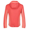Neon Peach-Fusion Coral - Pack Shot - Regatta Childrens-Kids Highton Full Zip Fleece Jacket