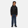 Black - Side - Regatta Childrens-Kids Highton Full Zip Fleece Jacket