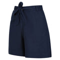 Blue Opal - Side - Regatta Womens-Ladies Sabela Paper Bag Shorts