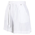 White - Side - Regatta Womens-Ladies Sabela Paper Bag Shorts