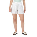 White - Close up - Regatta Womens-Ladies Sabela Paper Bag Shorts