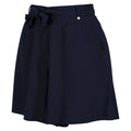 Navy - Side - Regatta Womens-Ladies Sabela Paper Bag Shorts
