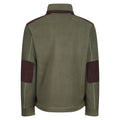 Dark Khaki - Close up - Regatta Professional Mens Full Zip Fleece Jacket