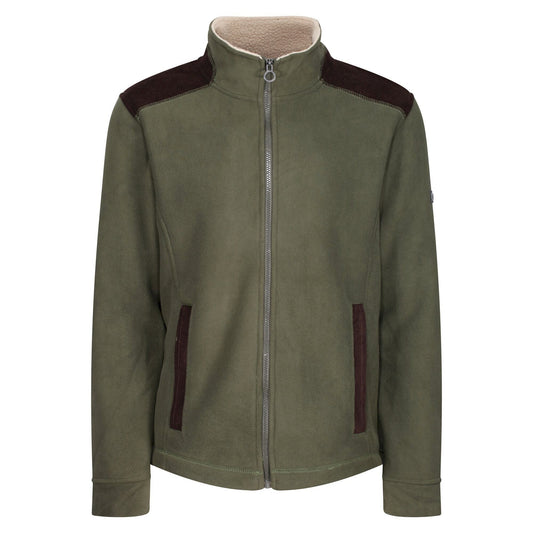 Dark Khaki - Front - Regatta Professional Mens Full Zip Fleece Jacket