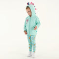 Aruba Blue - Side - Regatta Baby Girls Peppa Pig Marl Hoodie