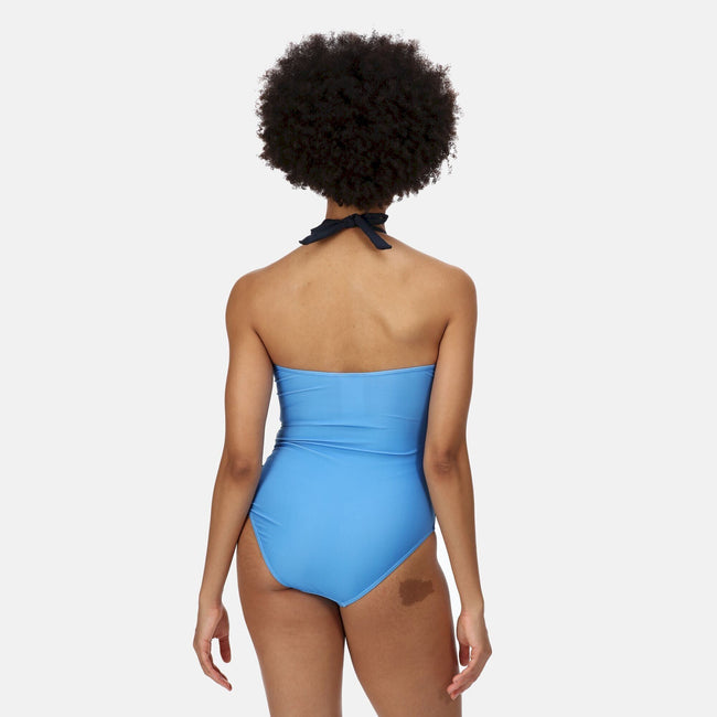 Sonic Blue-Navy - Lifestyle - Regatta Womens-Ladies Flavia One Piece Swimsuit