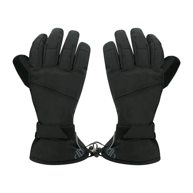 Black - Side - Regatta Unisex Adult Hand In Waterproof Ski Gloves
