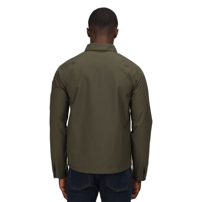 Dark Khaki - Side - Regatta Mens Walken Waterproof Jacket