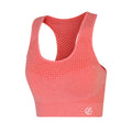 Apricot Blush Pink - Side - Dare 2B Womens-Ladies Dont Sweat It II Marl Sports Bra