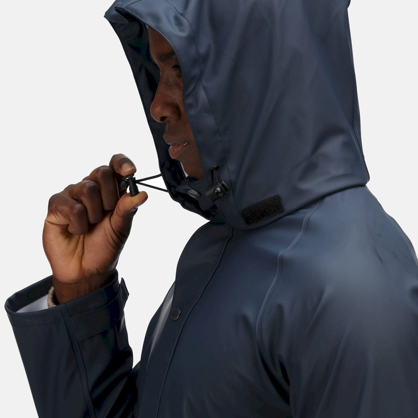 Navy - Close up - Regatta Professional Mens Waterproof Jacket