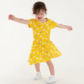 Maize Yellow - Back - Regatta Baby Girls Peppa Pig Flower Casual Dress