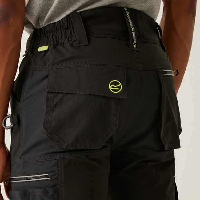 Black - Pack Shot - Regatta Professional Mens Softshell Stretch Work Trousers