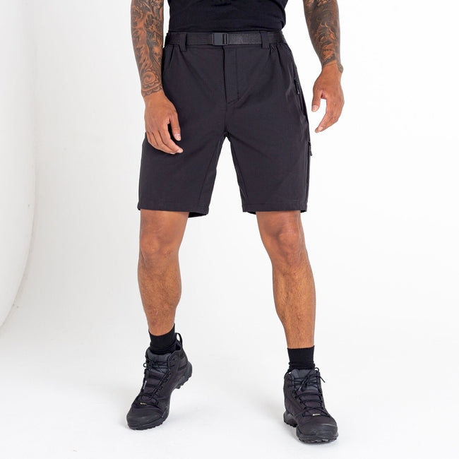 Black - Side - Dare 2B Mens Tuned In Pro Lightweight Cargo Shorts
