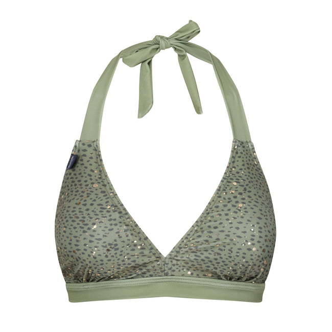 Green Fields - Front - Regatta Womens-Ladies Flavia Abstract Bikini Top