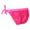 Fusion Pink - Close up - Regatta Womens-Ladies Flavia Palm Leaf Bikini Bottoms