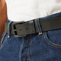 Black - Lifestyle - Regatta Professional Mens Leather Waist Belt