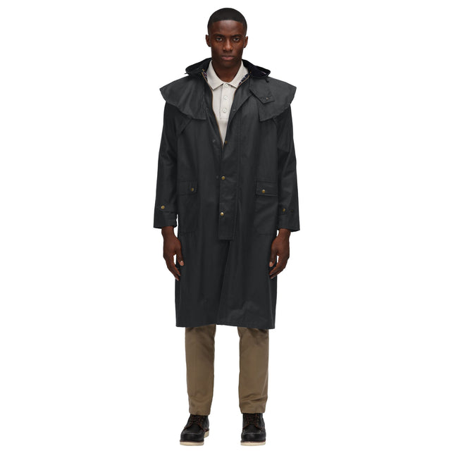 Dark Khaki - Side - Regatta Professional Mens Waterproof Wax Jacket
