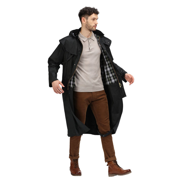 Black - Lifestyle - Regatta Professional Mens Waterproof Wax Jacket