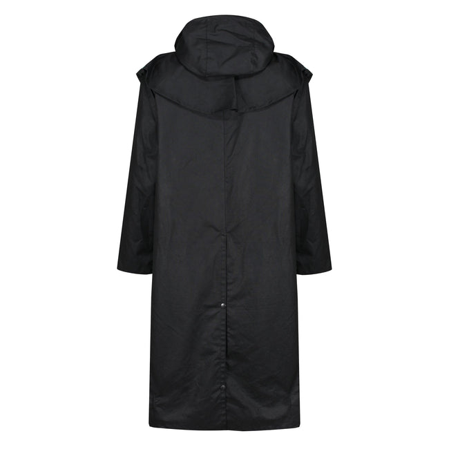 Black - Close up - Regatta Professional Mens Waterproof Wax Jacket